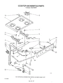 06 - Cooktop And Manifold , Literature And Optional parts for Whirlpool Range SF331PSRW1 from AppliancePartsPros.com