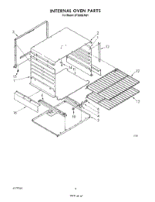 03 - Internal Oven parts for Whirlpool Range SF3000ERW1 from AppliancePartsPros.com