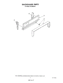 04 - Backguard parts for Whirlpool Range SF3000ERW1 from AppliancePartsPros.com