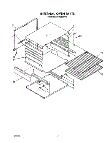 03 - Internal Oven parts for Whirlpool Range SF302BERW6 from AppliancePartsPros.com