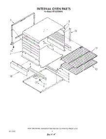 03 - Internal Oven parts for Whirlpool Range SF332BSRW5 from AppliancePartsPros.com