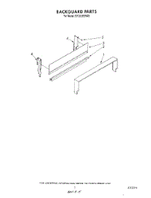 04 - Backguard parts for Whirlpool Range SF332BSRW5 from AppliancePartsPros.com