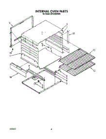 03 - Internal Oven parts for Whirlpool Range SF332BERW6 from AppliancePartsPros.com