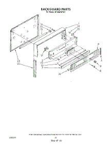 07 - Back Guard , Literature parts for Whirlpool Range SF396PEPW7 from AppliancePartsPros.com