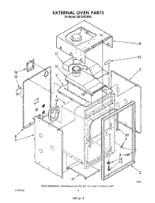 03 - External Oven parts for Whirlpool Oven SB130PERW0 from AppliancePartsPros.com