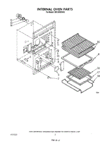 04 - Internal Oven parts for Whirlpool Oven SB130PERW0 from AppliancePartsPros.com
