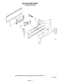 04 - Backguard parts for Whirlpool Range SF310PERW0 from AppliancePartsPros.com
