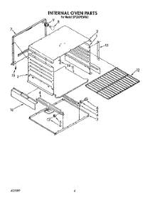 03 - Internal Oven parts for Whirlpool Range SF330PEWN2 from AppliancePartsPros.com