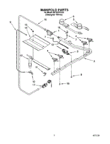 02 - Manifold parts for Whirlpool Range 8SF302PSYQ0 from AppliancePartsPros.com