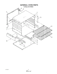 03 - Internal Oven parts for Whirlpool Range SF310PERW5 from AppliancePartsPros.com