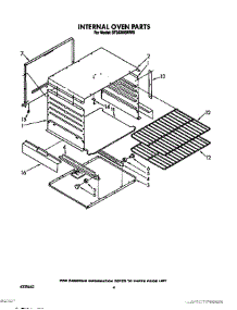 03 - Internal Oven parts for Whirlpool Range SF302BSWW0 from AppliancePartsPros.com