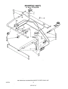 03 - Manifold parts for Whirlpool Range SF335ESPW0 from AppliancePartsPros.com