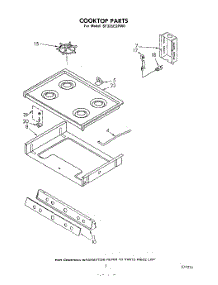 04 - Cook Top parts for Whirlpool Range SF335ESPW0 from AppliancePartsPros.com