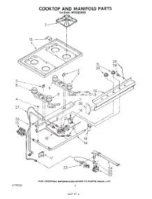 05 - Cook Top And Manifold , Literature parts for Whirlpool Range SF302ESRW0 from AppliancePartsPros.com