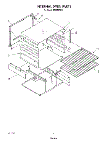 04 - Internal Oven parts for Whirlpool Range SF5340ERW6 from AppliancePartsPros.com