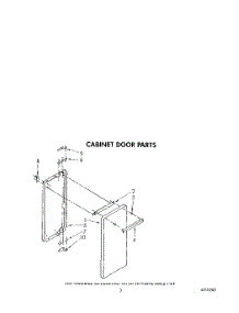 03 - Cabinet Door parts for Whirlpool Range SF5100SRW3 from AppliancePartsPros.com