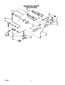 04 - Manifold parts for Whirlpool Range SF376PEWW3 from AppliancePartsPros.com