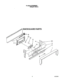 03 - Backguard parts for Whirlpool Range SF330PEWZ0 from AppliancePartsPros.com