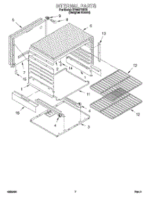 05 - Internal parts for Whirlpool Range SF330PEWZ0 from AppliancePartsPros.com
