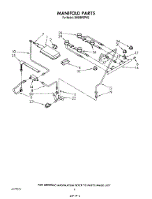04 - Manifold parts for Whirlpool Range SM988PEPW2 from AppliancePartsPros.com