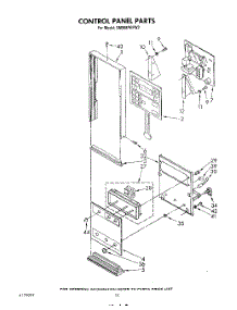 08 - Control Panel parts for Whirlpool Range SM988PEPW2 from AppliancePartsPros.com