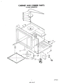 09 - Cabinet And Stirrer parts for Whirlpool Range SM988PEPW2 from AppliancePartsPros.com