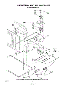 10 - Magnetron And Airflow parts for Whirlpool Range SM988PEPW2 from AppliancePartsPros.com