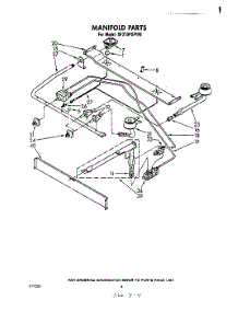 03 - Manifold parts for Whirlpool Range SF310PSPW0 from AppliancePartsPros.com