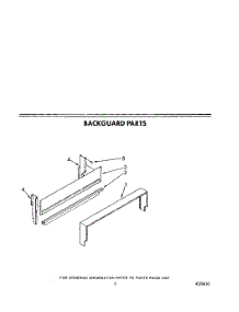 04 - Backguard parts for Whirlpool Range SF0100SRW7 from AppliancePartsPros.com