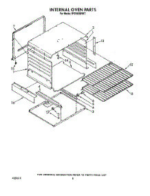 06 - Internal Oven parts for Whirlpool Range SF0100SRW7 from AppliancePartsPros.com