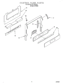 04 - Control Panel parts for Whirlpool Range SF310PEAQ4 from AppliancePartsPros.com