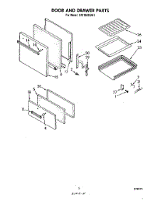 04 - Door And Drawer parts for Whirlpool Range SF0100EKW1 from AppliancePartsPros.com