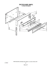 07 - Backguard , Lit / Optional parts for Whirlpool Range SF375BEPW2 from AppliancePartsPros.com