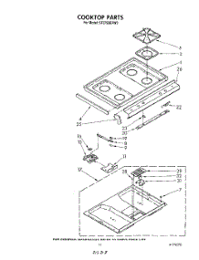 08 - Cook Top parts for Whirlpool Range SF375BEPW2 from AppliancePartsPros.com