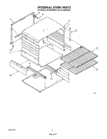 03 - Internal Oven parts for Whirlpool Range SF3300ERW2 from AppliancePartsPros.com