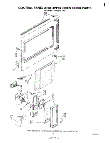 05 - Control Panel And Upper Oven parts for Whirlpool Range SE950PEKW0 from AppliancePartsPros.com