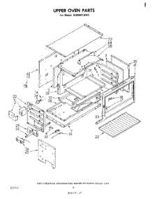 06 - Upper Oven parts for Whirlpool Range SE950PEKW0 from AppliancePartsPros.com