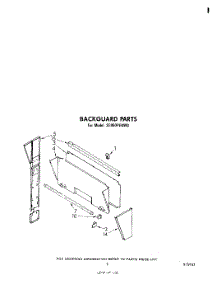 07 - Backguard parts for Whirlpool Range SE950PEKW0 from AppliancePartsPros.com