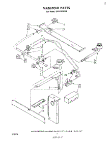 03 - Manifold parts for Whirlpool Range SF5100EKW1 from AppliancePartsPros.com
