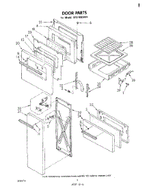 04 - Door parts for Whirlpool Range SF5100EKW1 from AppliancePartsPros.com