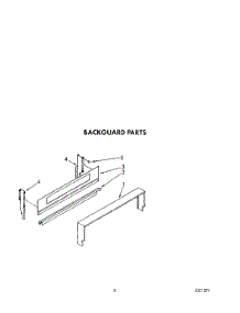 04 - Backguard parts for Whirlpool Range SF304BSWW1 from AppliancePartsPros.com