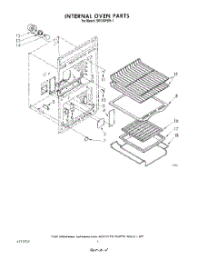 03 - Internal Oven parts for Whirlpool Oven SB130PER1 from AppliancePartsPros.com