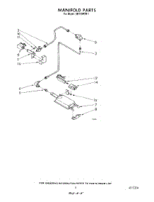 04 - Manifold parts for Whirlpool Oven SB130PER1 from AppliancePartsPros.com