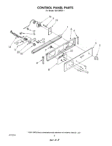 06 - Control Panel parts for Whirlpool Oven SB130PER1 from AppliancePartsPros.com