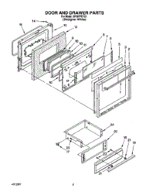 07 - Door And Drawer parts for Whirlpool Range SF387PEYQ1 from AppliancePartsPros.com