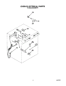 05 - Oven Electrical parts for Whirlpool Range SS363BETT3 from AppliancePartsPros.com