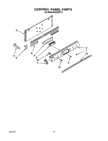 07 - Control Panel parts for Whirlpool Range SS363BETT3 from AppliancePartsPros.com