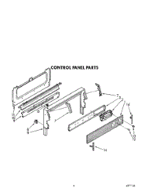 04 - Control Panel parts for Whirlpool Range SF386PEWW4 from AppliancePartsPros.com