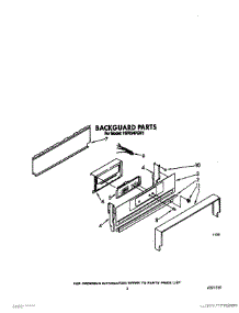 03 - Backguard parts for Whirlpool Range 1SF034PEW1 from AppliancePartsPros.com