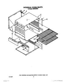 06 - Internal Oven parts for Whirlpool Range 1SF034PEW1 from AppliancePartsPros.com